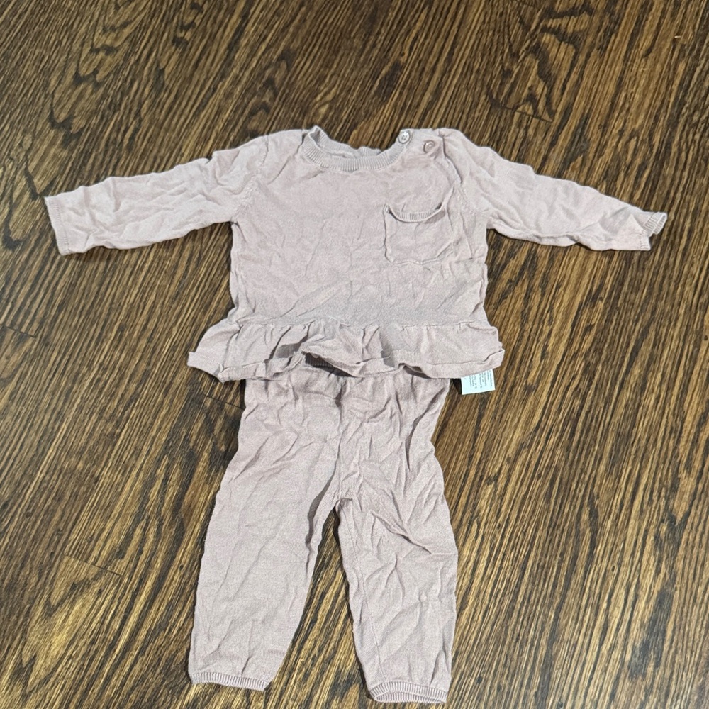 Pink Ruffled Baby Outfit